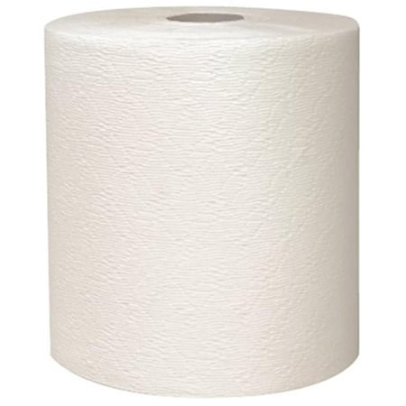 Deluxdesigns Kleenex Hard Roll Towels  White  1-Ply  8 In. X 600 Ft.  6 Rolls Per Case DE1793967